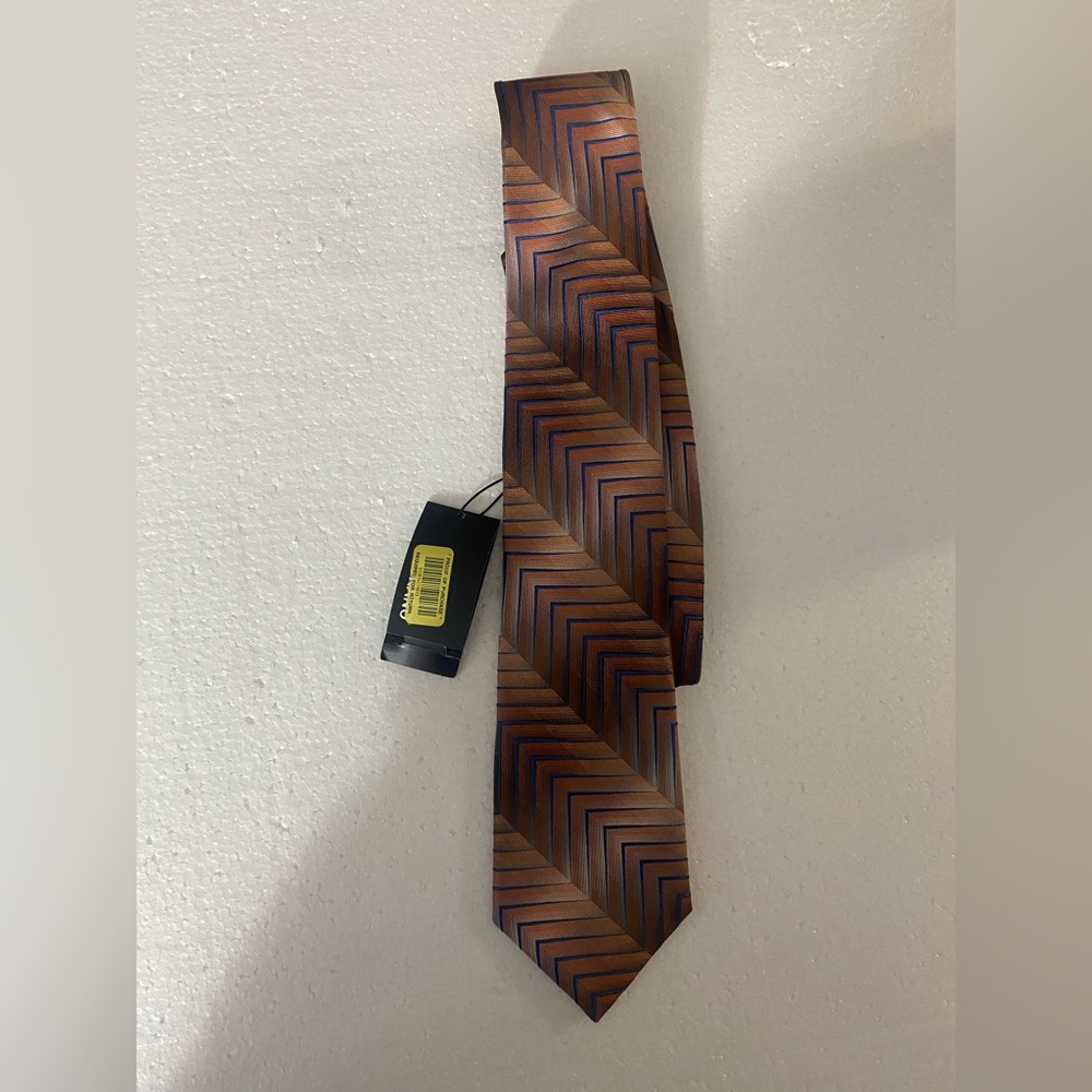 Orange/blue Murano Tie